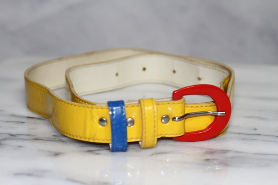 Astor Multi Color Leather Belt - image 2