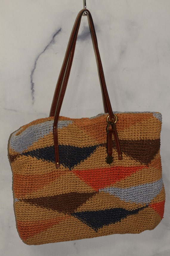 Vintage Lucky Brand Multi Color Shoulder Handbag
