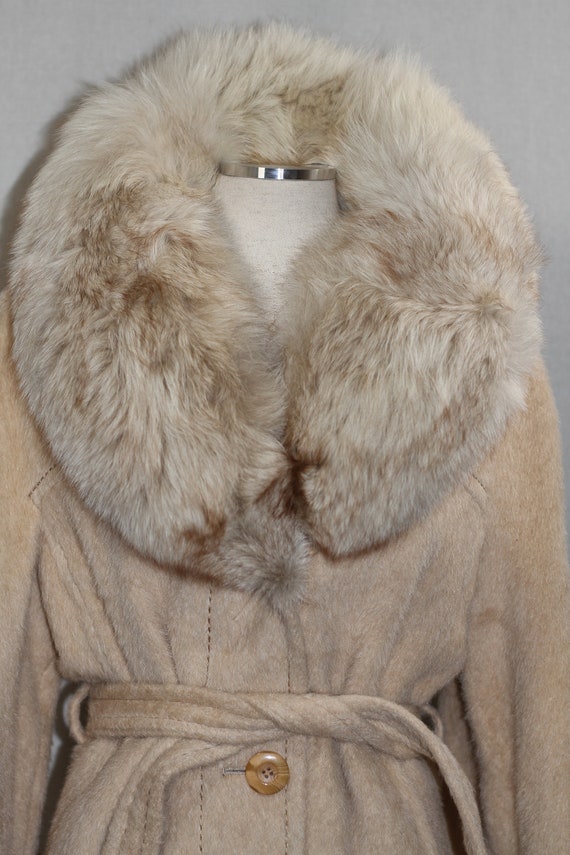 The Denise Collection Pure Mohair Fur Trench Coat - image 2