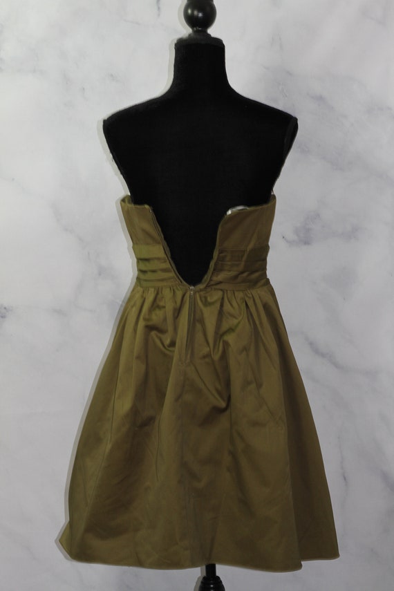 David Bridal Green Strapless Gown Dress (4) - image 9