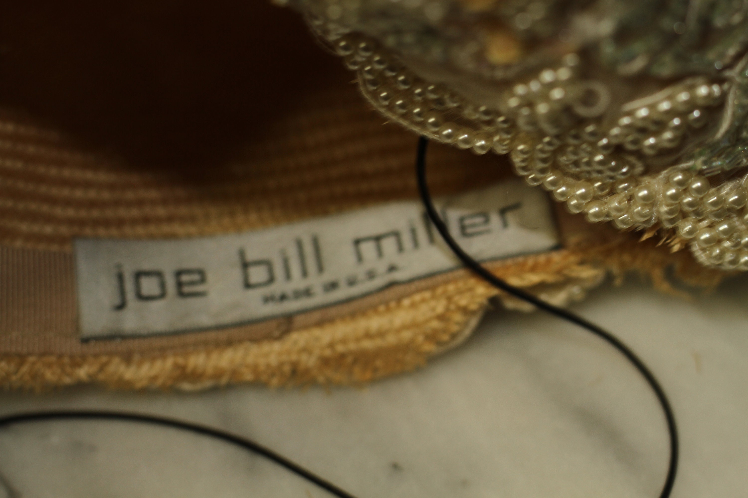 Joe Bill Miller Sequin Beaded Hat (6 7/8) Joe Bill Miller Hat - Etsy main image 2