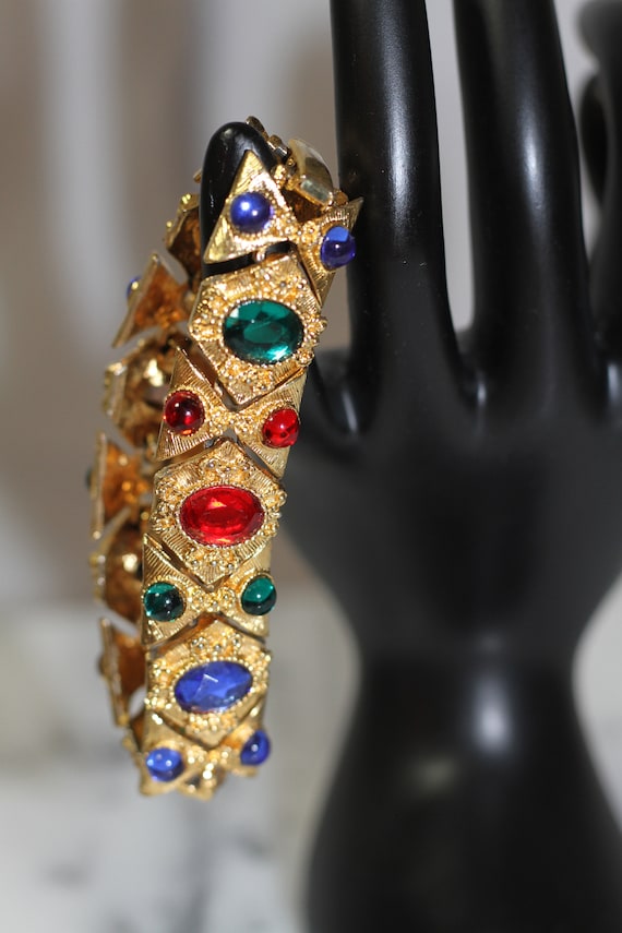 Multi Color Gold Bracelet - image 1