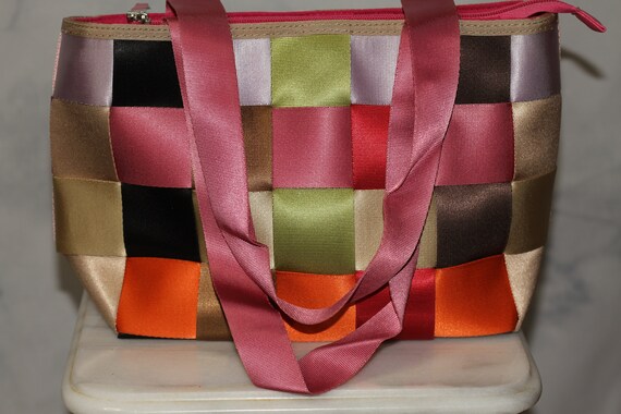 Patched Multi Color Handbag - image 1
