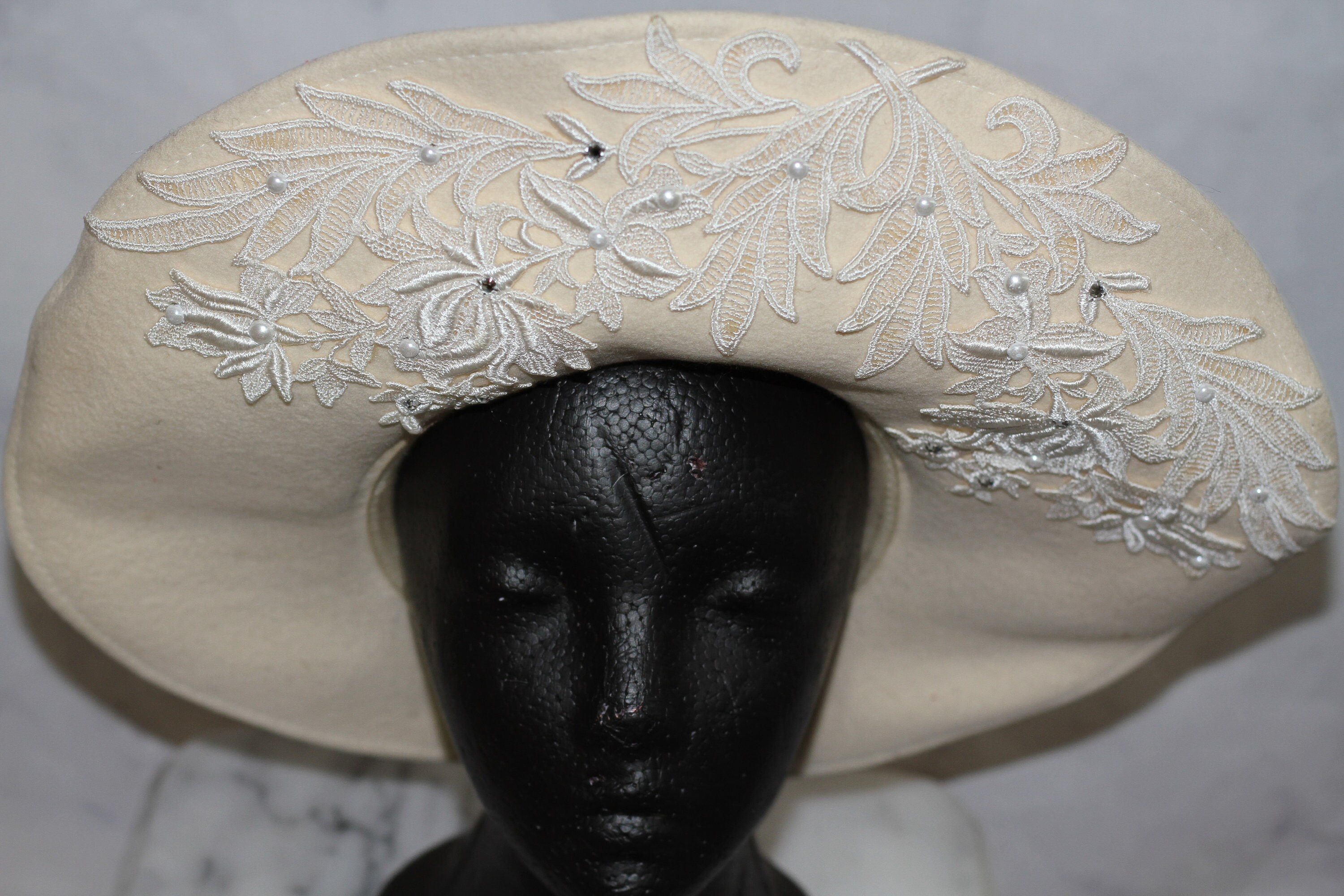 Mr. John Paris New York Wool Wide Brim Hat - Etsy