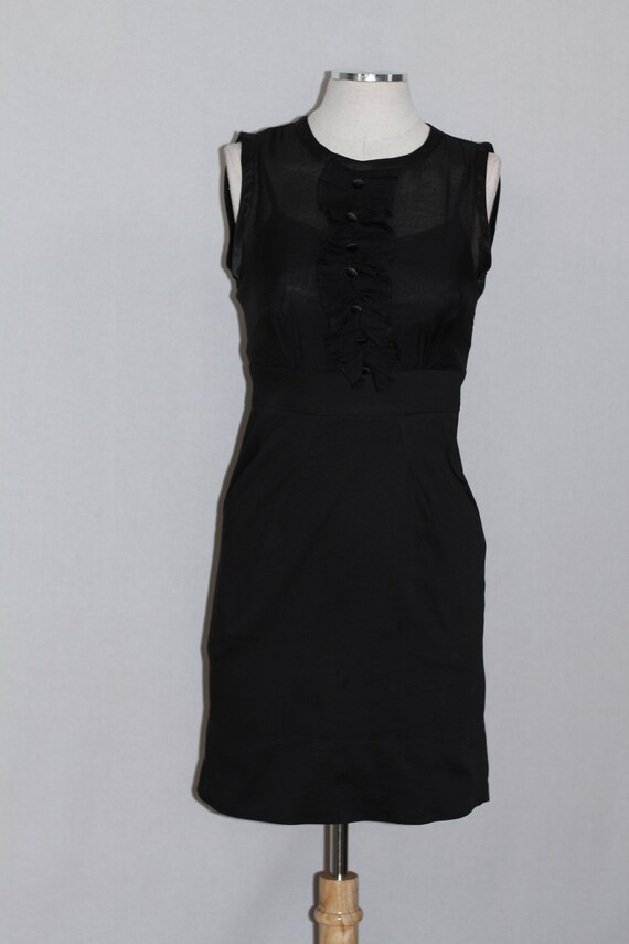 Black Ruffle Dress - image 8