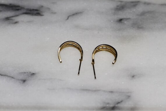 Gold Hoop Earrings View 3