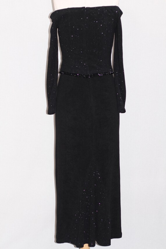 Scott McClintock Black Sequin Beaded Gown - image 9