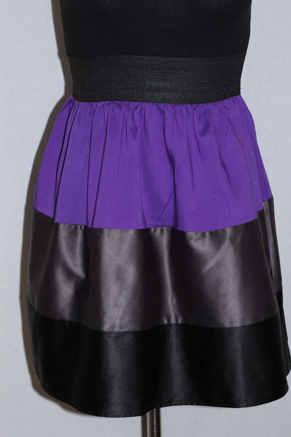 Black Grey Purple Dress - image 4