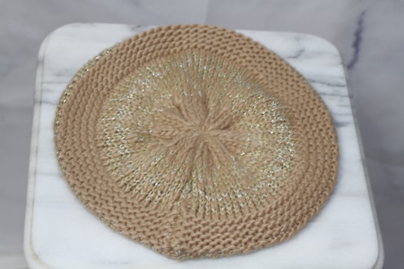 Tan Beret Hat - image 2