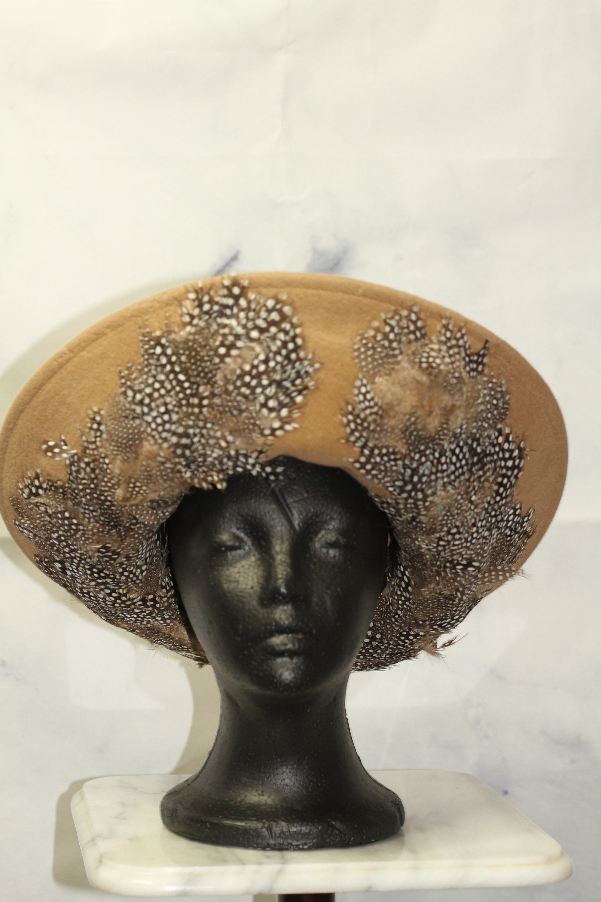 Jack Mcconnell Original Wool Bowler Hat With Feathers (7) - Etsy display picture 2