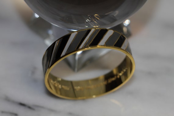 Liz Claiborne Gold & Black Bangle - image 9