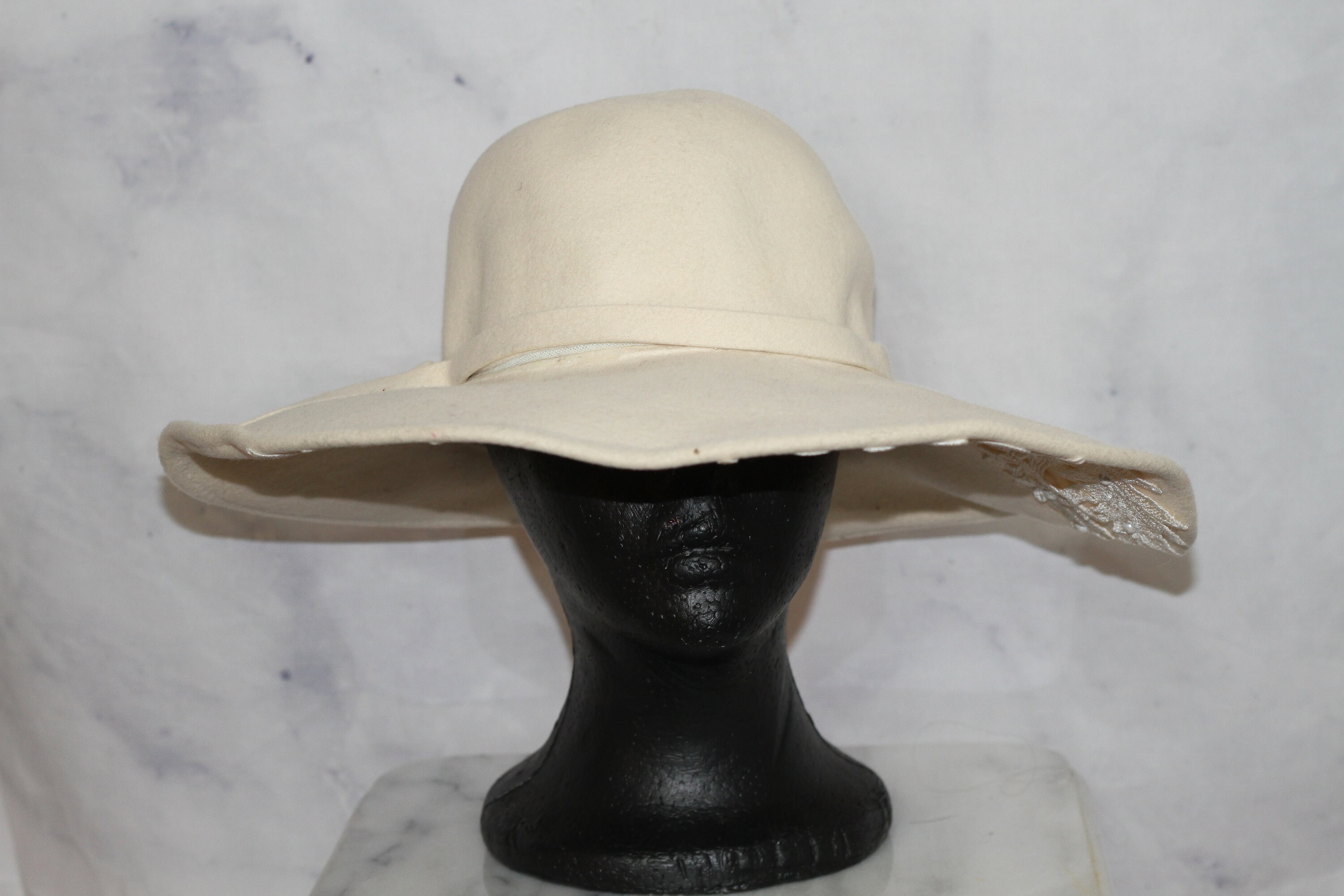 Mr. John Paris New York Wool Wide Brim Hat - Etsy display picture 1