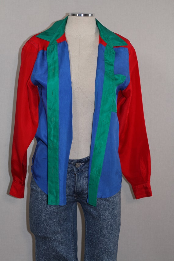 Petite Sophisticated Silk Top View 6