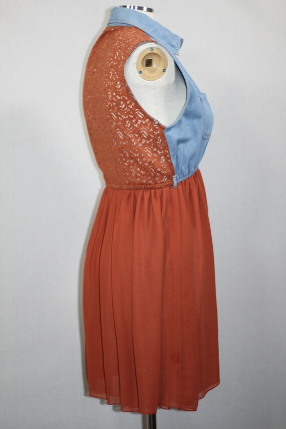 Orange & Denim Dress Gem