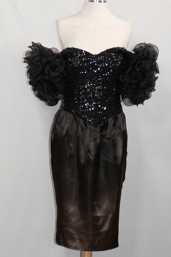 HW Collections Black & Brown Ombre Gown - image 5