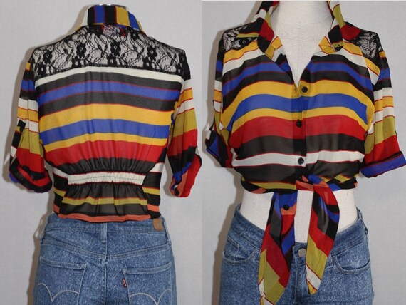 Multi Color Crop Top