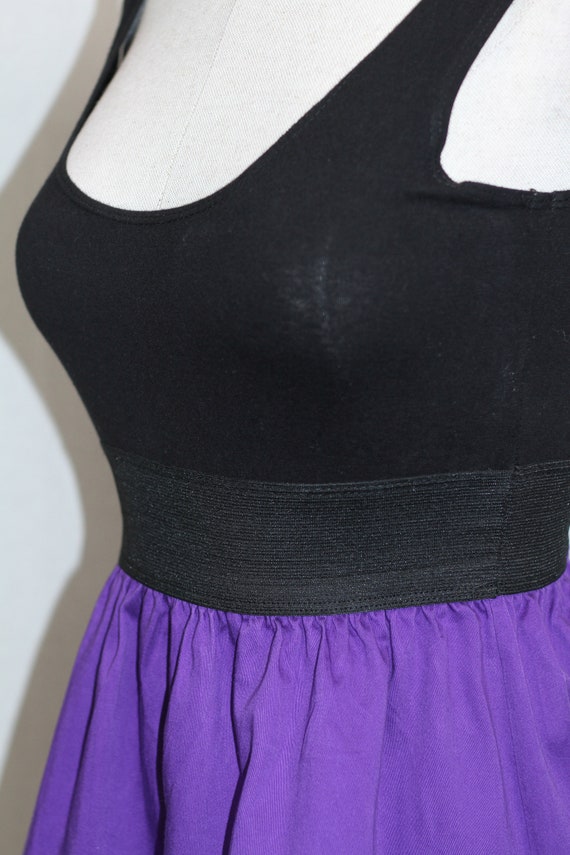 Black Grey Purple Dress - image 5