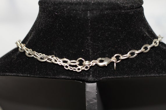 Decorative Silver Leaf Necklace - image 8