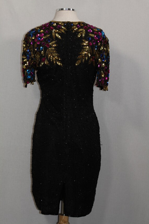 Multi Colored Sequin Beaded Gown - image 10