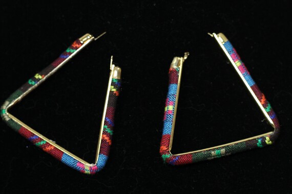 Multi Color Triangular Earrings - image 4