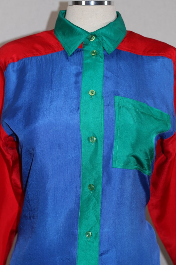 Petite Sophisticated Silk Top View 3