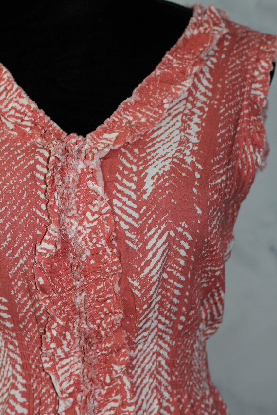 THML Pink & White Cotton Dress (M) - image 4