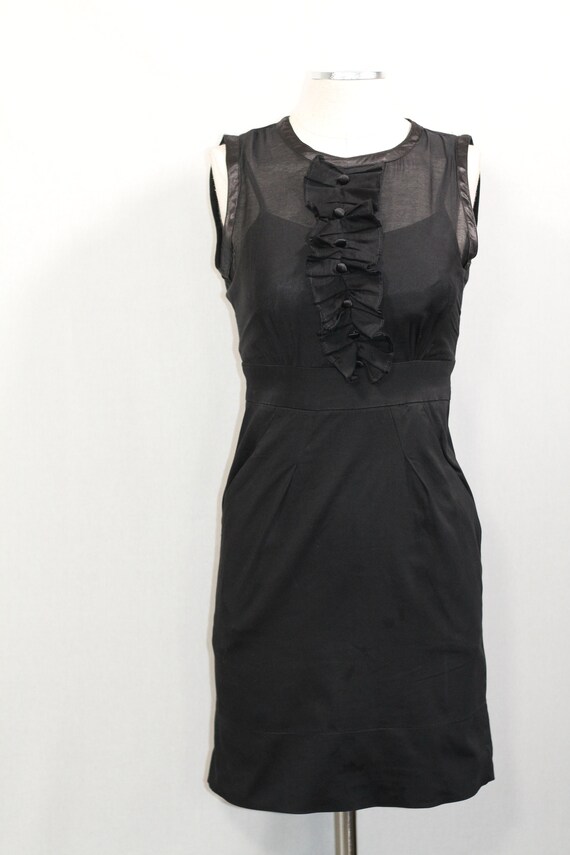 Black Ruffle Dress - image 7