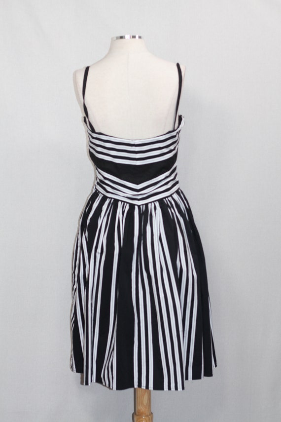 Speechless Black & White Stripe Dress - image 7