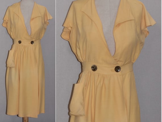 Fleur De Lis Yellow Dress - image 4