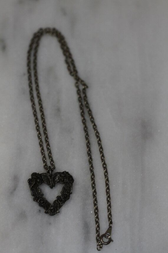 925 Silver Heart Necklace - image 6
