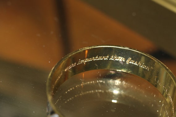 Liz Claiborne Gold & Black Bangle - image 3