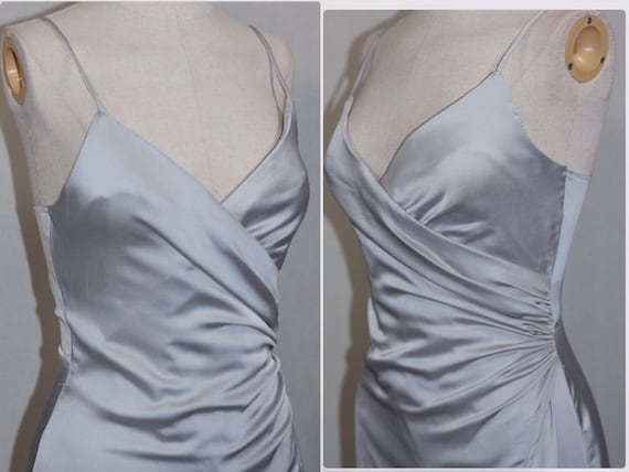 Silver Satin Gown - image 2