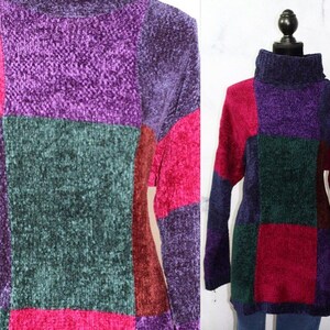 Bentley Sweater 80&#39;s Cross Color Sweater (L)