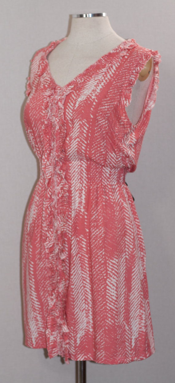 THML Pink & White Cotton Dress (M) - image 6