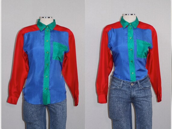 Petite Sophisticated Silk Top View 2