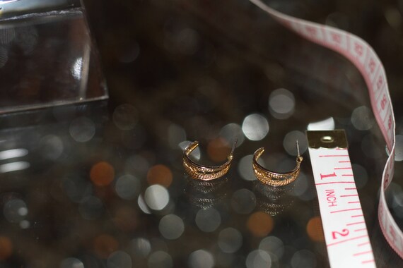Gold Hoop Earrings View 4