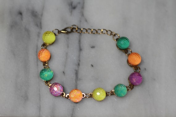 Multi Color Beaded Bracelet - image 1