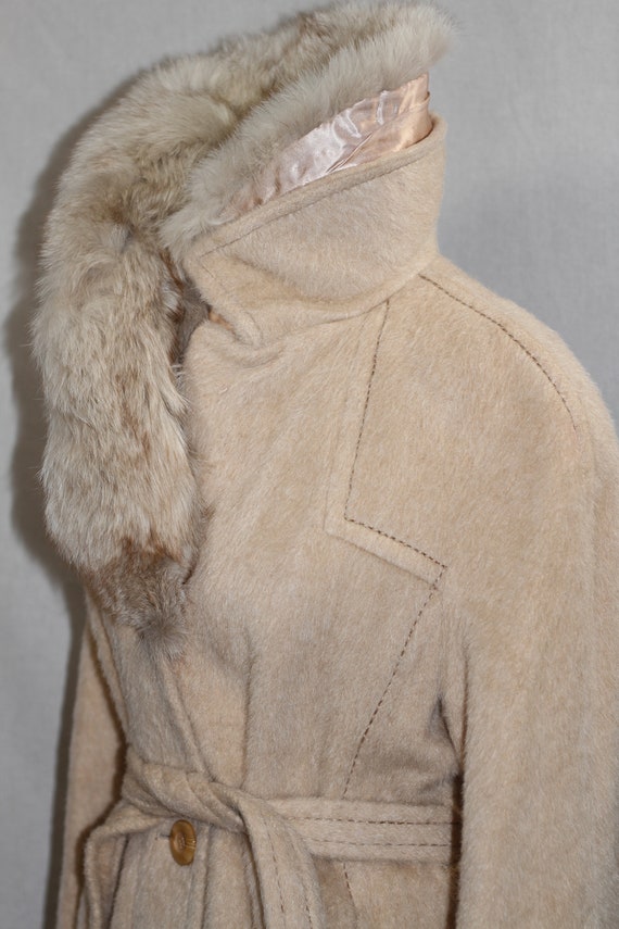 The Denise Collection Pure Mohair Fur Trench Coat - image 5