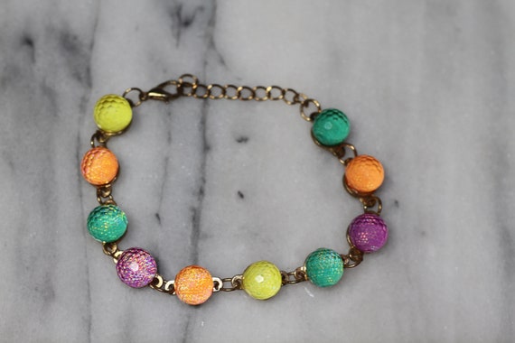 Multi Color Beaded Bracelet - image 4