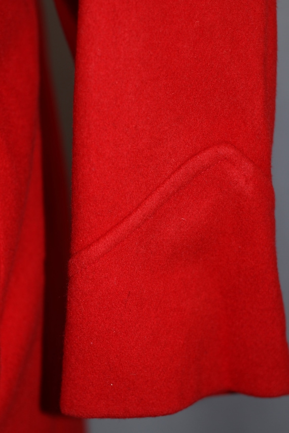 Charles Klein Red Wool Trench Coat - image 5