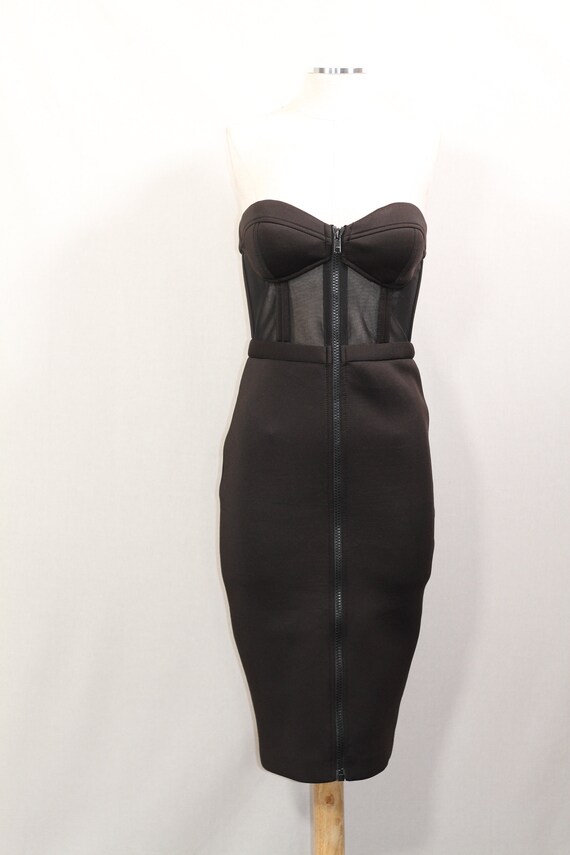 Sheer Black Halter Dress - image 6