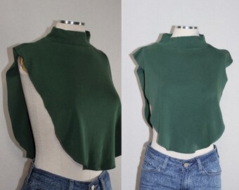 Laura Garyle Green Cotton Crop Top