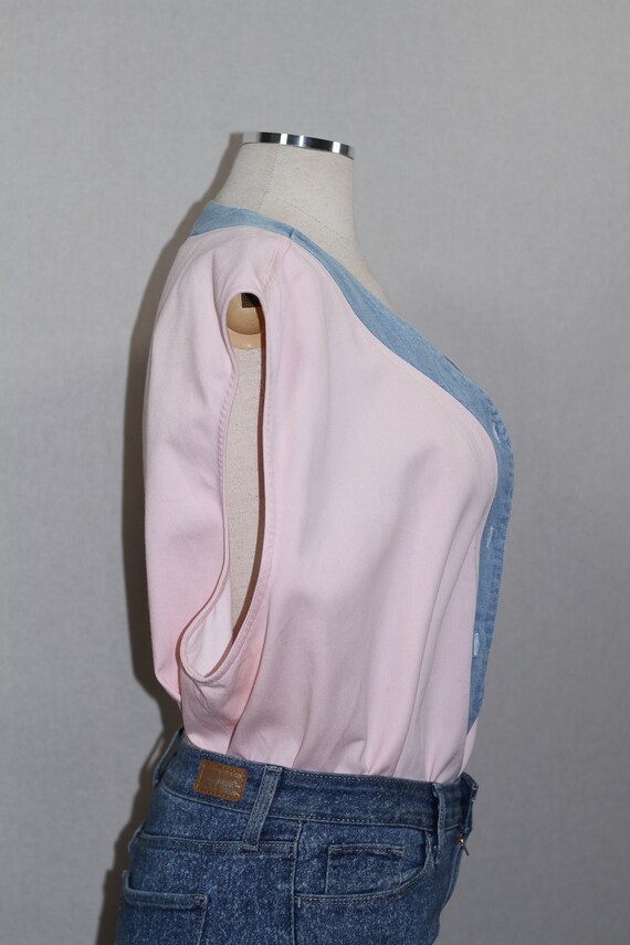 Fitting Image Pink & Blue Blouse - image 7