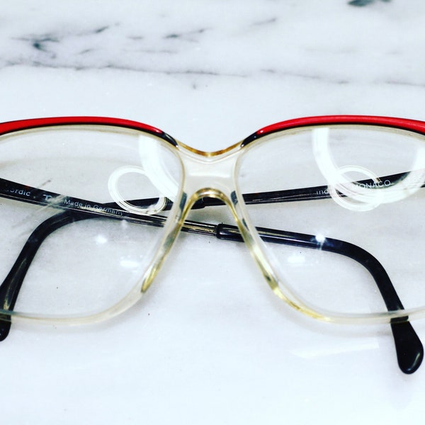 Red & Clear Rx Frames