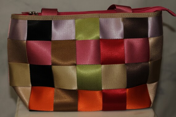 Patched Multi Color Handbag - image 7