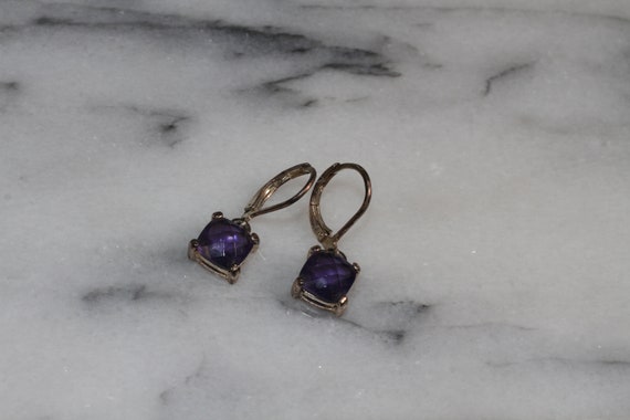 Amethyst Dangle Drop Earrings - image 6