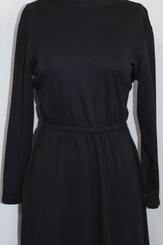 Land's Ends Black Cotton Dress - image 5