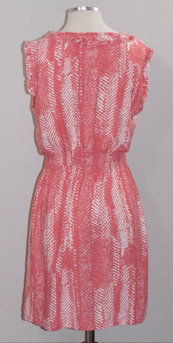 THML Pink & White Cotton Dress (M) - image 8
