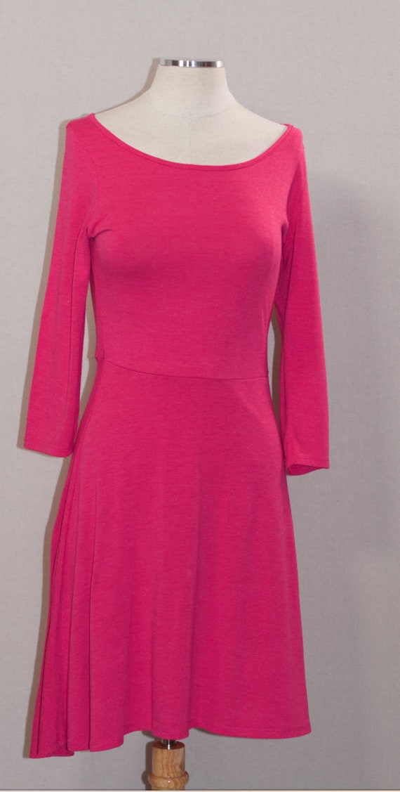 Pink Long Sleeve Dress - image 5