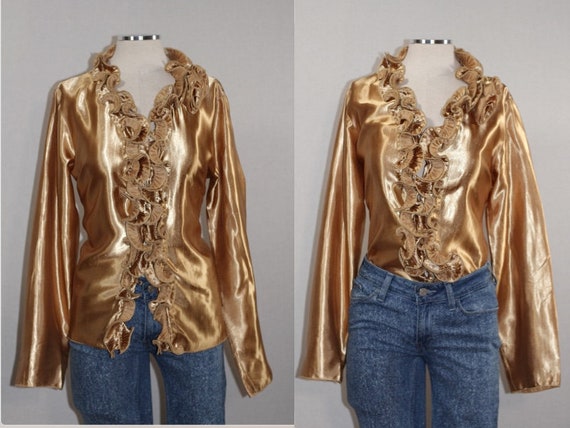 Toffee Apple Gold Blouse - image 1